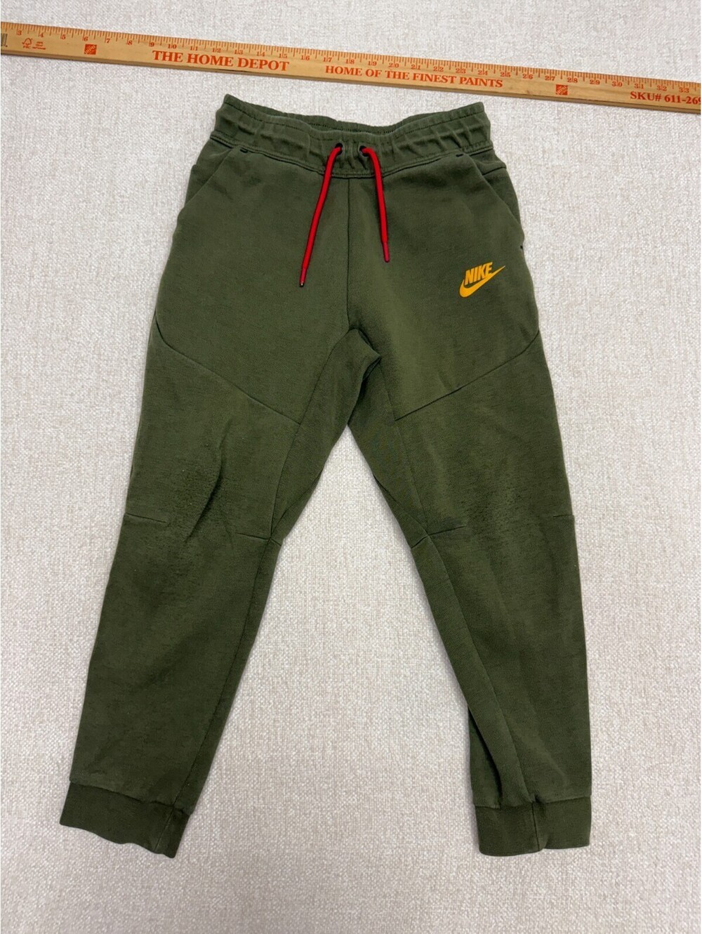 Nike Tech Fleece Mens Medium Olive Green Joggers Sweatpants Pants M